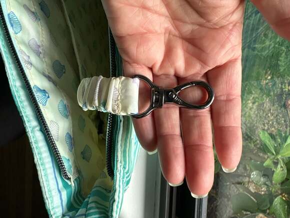 Lug Skyliner Medium Quilted Tote with Trolley Sleeve in Marina Stripes - Picture 8 of 11